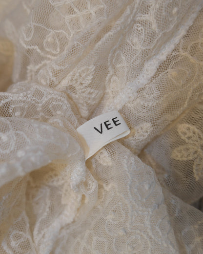 Cream Lacey Ruffle Outer
