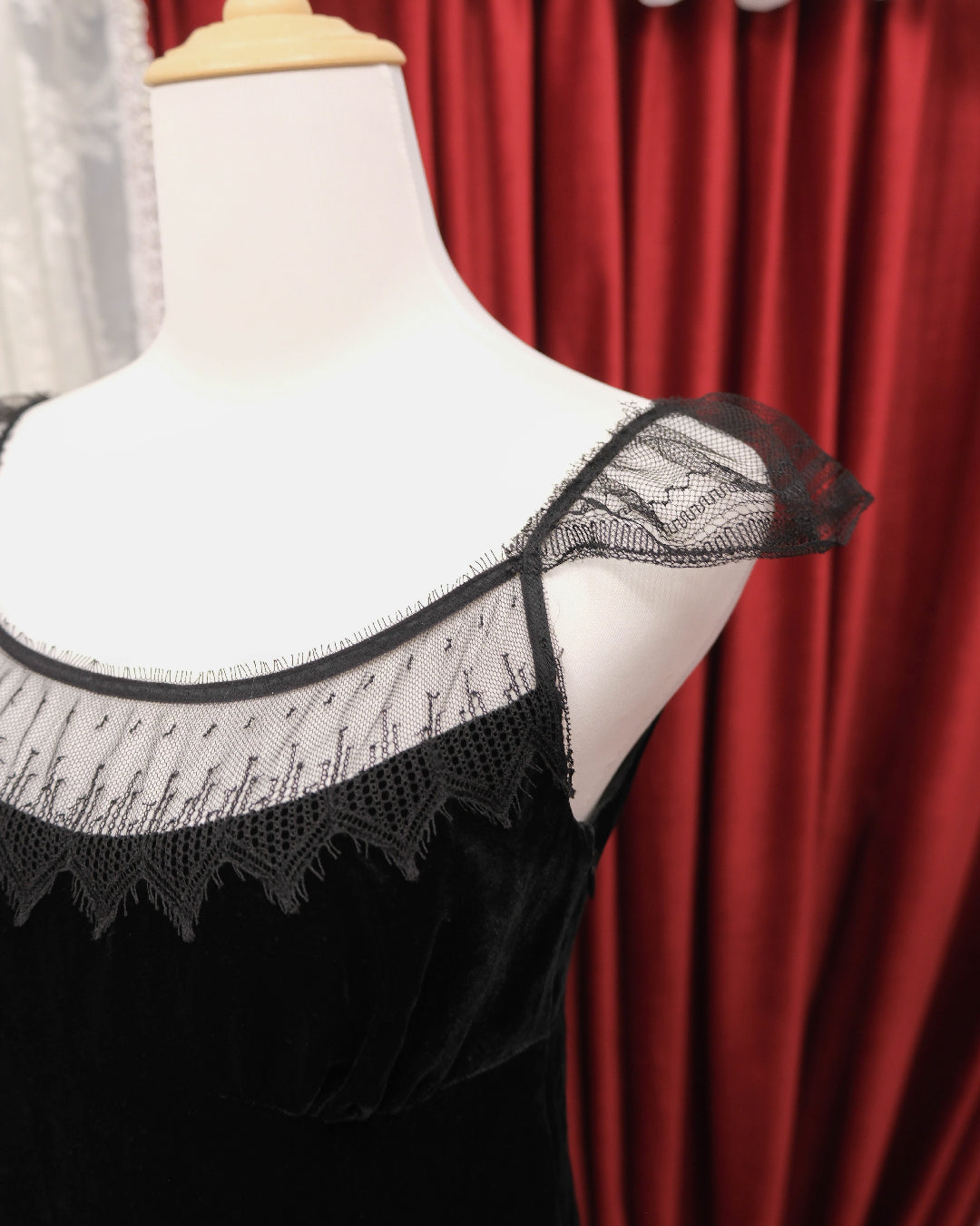 Black Velvet Beads Camisole
