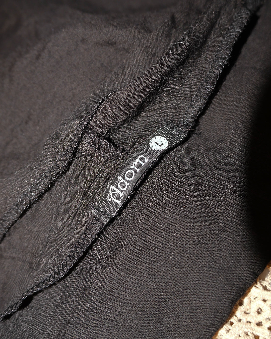 Inky Cotton-linen Long Outer