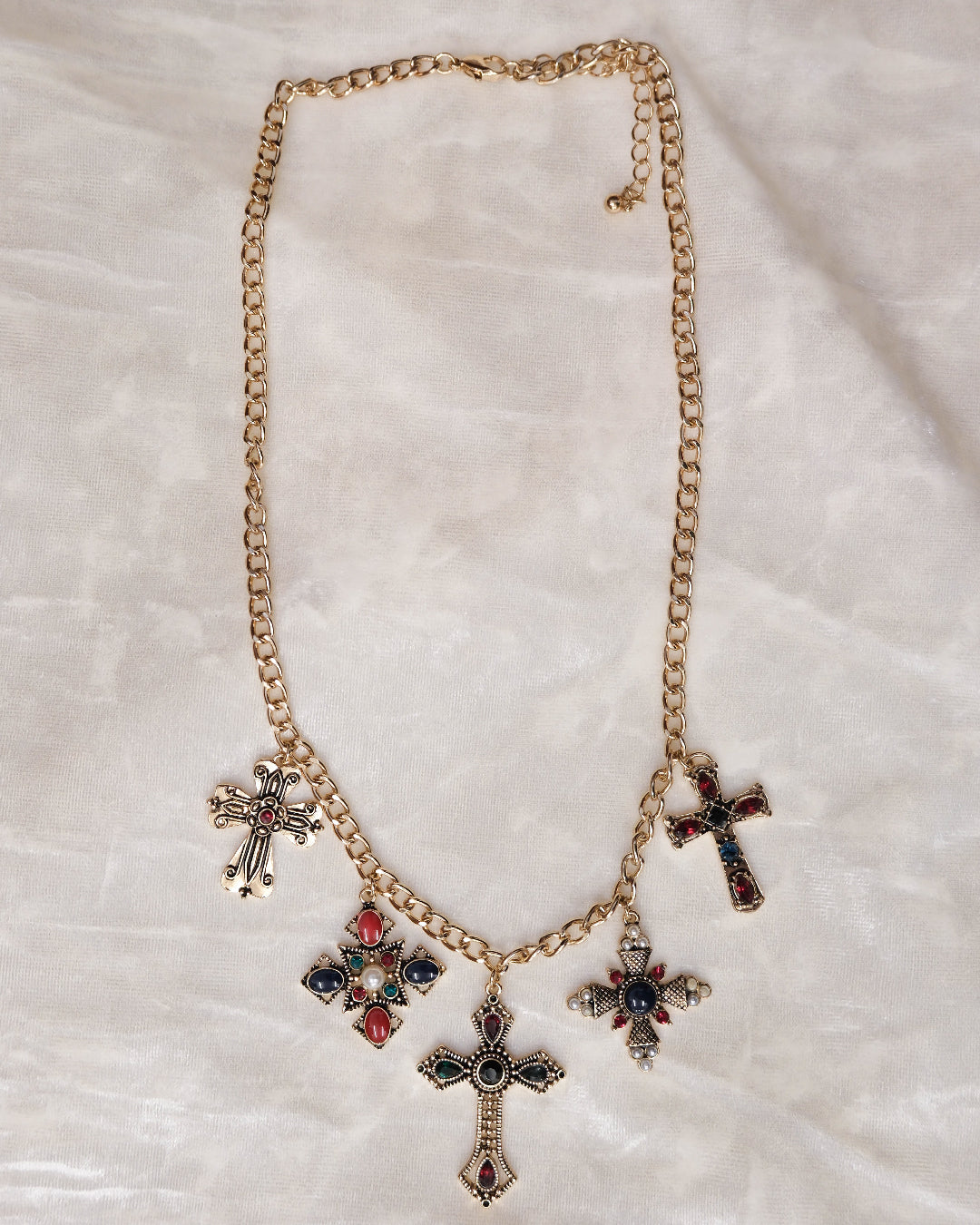 Sacred Prism Crosses Necklace