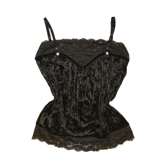 Raven Diamond Velvet Cami