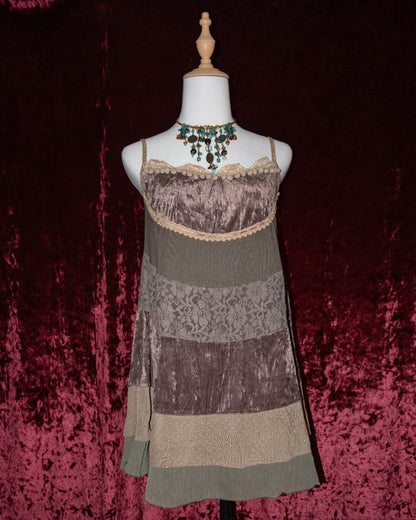 Autumn Chestnut Layers Cami Dress