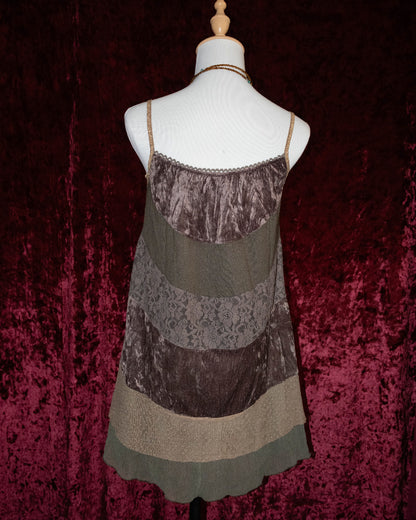 Autumn Chestnut Layers Cami Dress