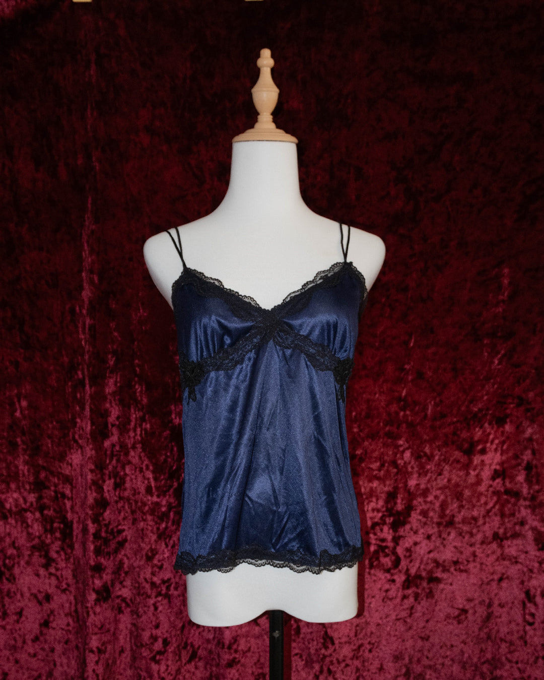 Midnight Blue Silk Cami