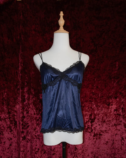 Midnight Blue Silk Cami