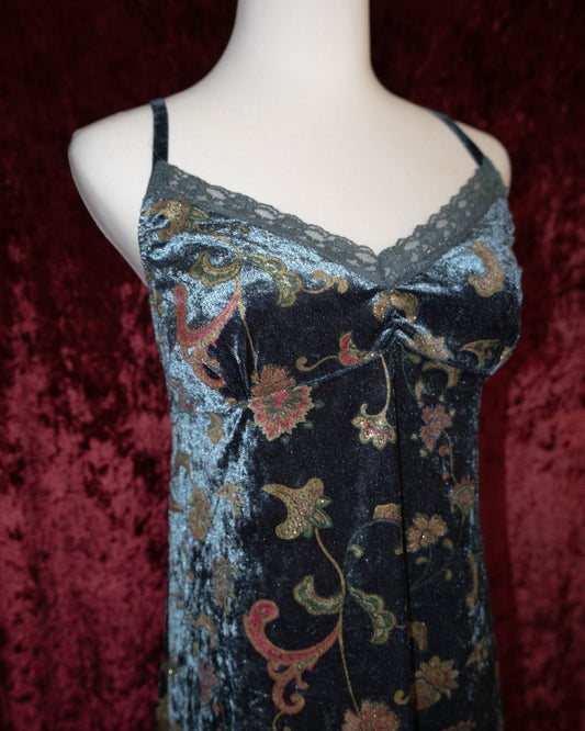 Cashew Sea Velvet Dress