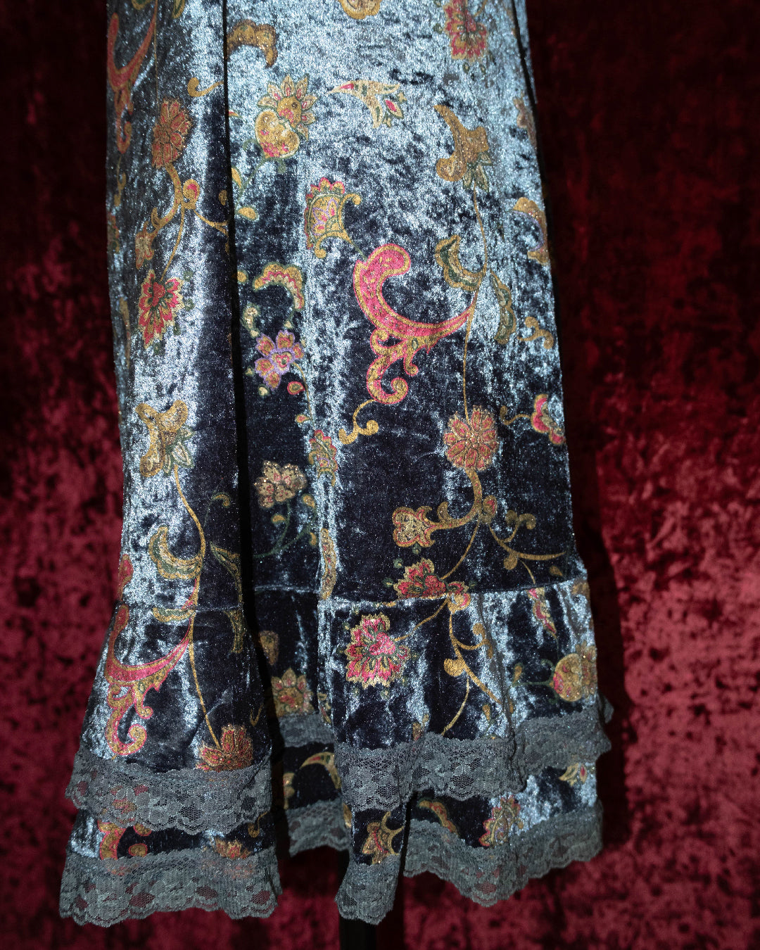 Cashew Sea Velvet Dress