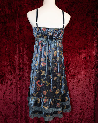 Cashew Sea Velvet Dress