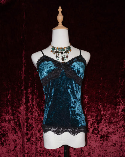 Emerald Velvet Cami