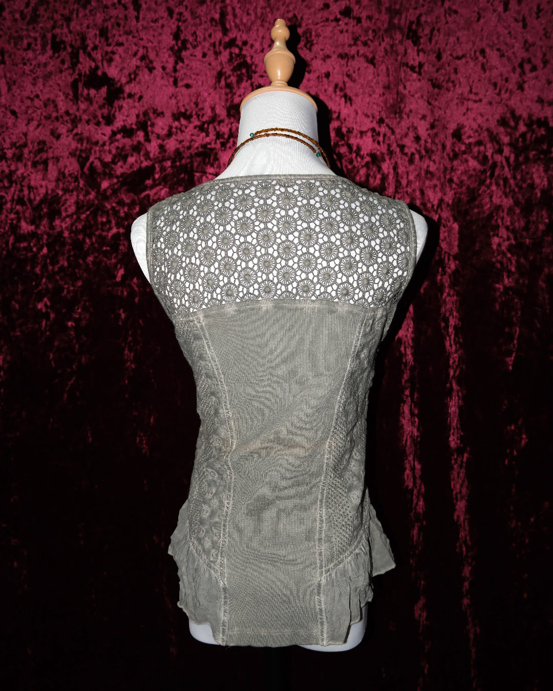 [Turkey] Moss Maiden Lace-Up Corset Top