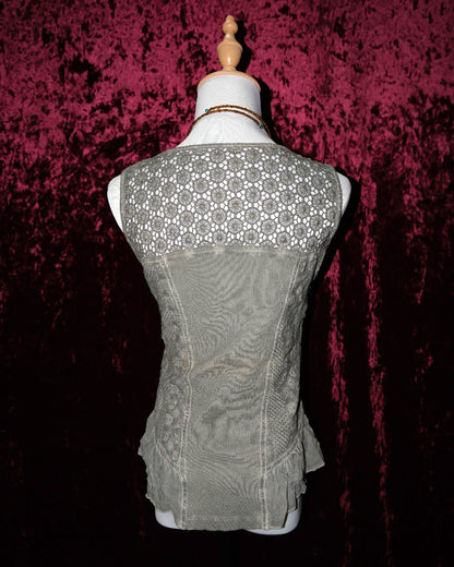 [Turkey] Moss Maiden Lace-Up Corset Top