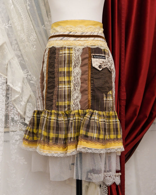[Paris] Des filles à la vanille Butter Patchwork Skirt