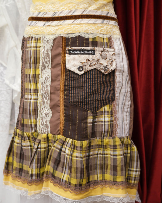[Paris] Des filles à la vanille Butter Patchwork Skirt