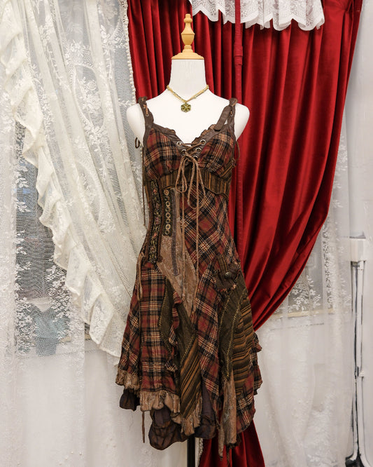 Lissa Red Plaid Dress