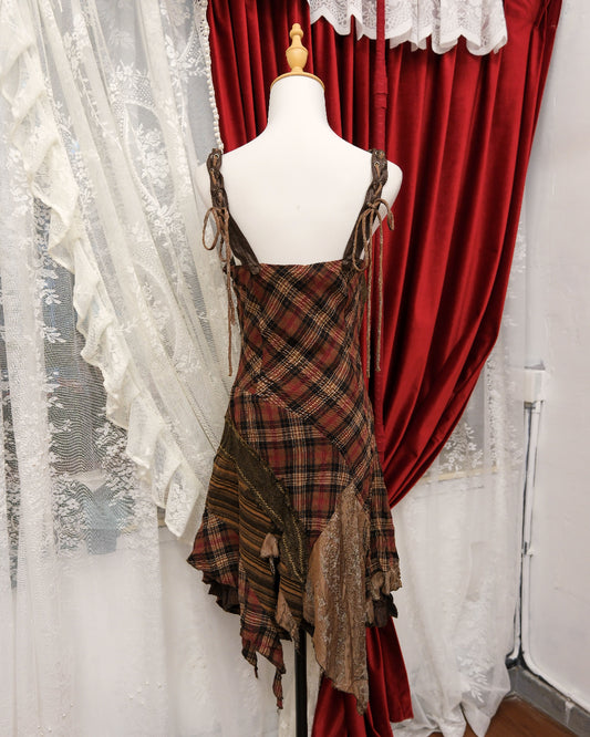 Lissa Red Plaid Dress