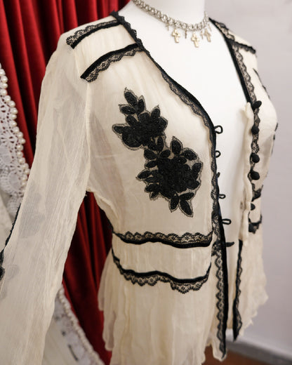 Derby Black & White Mesh Outer