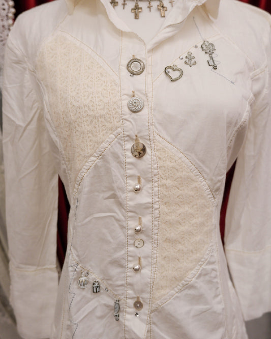 [Italy] Elisa Cavaletti Club Vintage Key Shirt