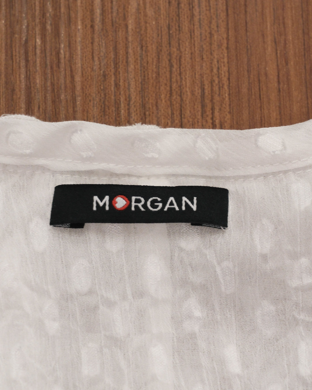 Morgan Milk White Ruffle Top