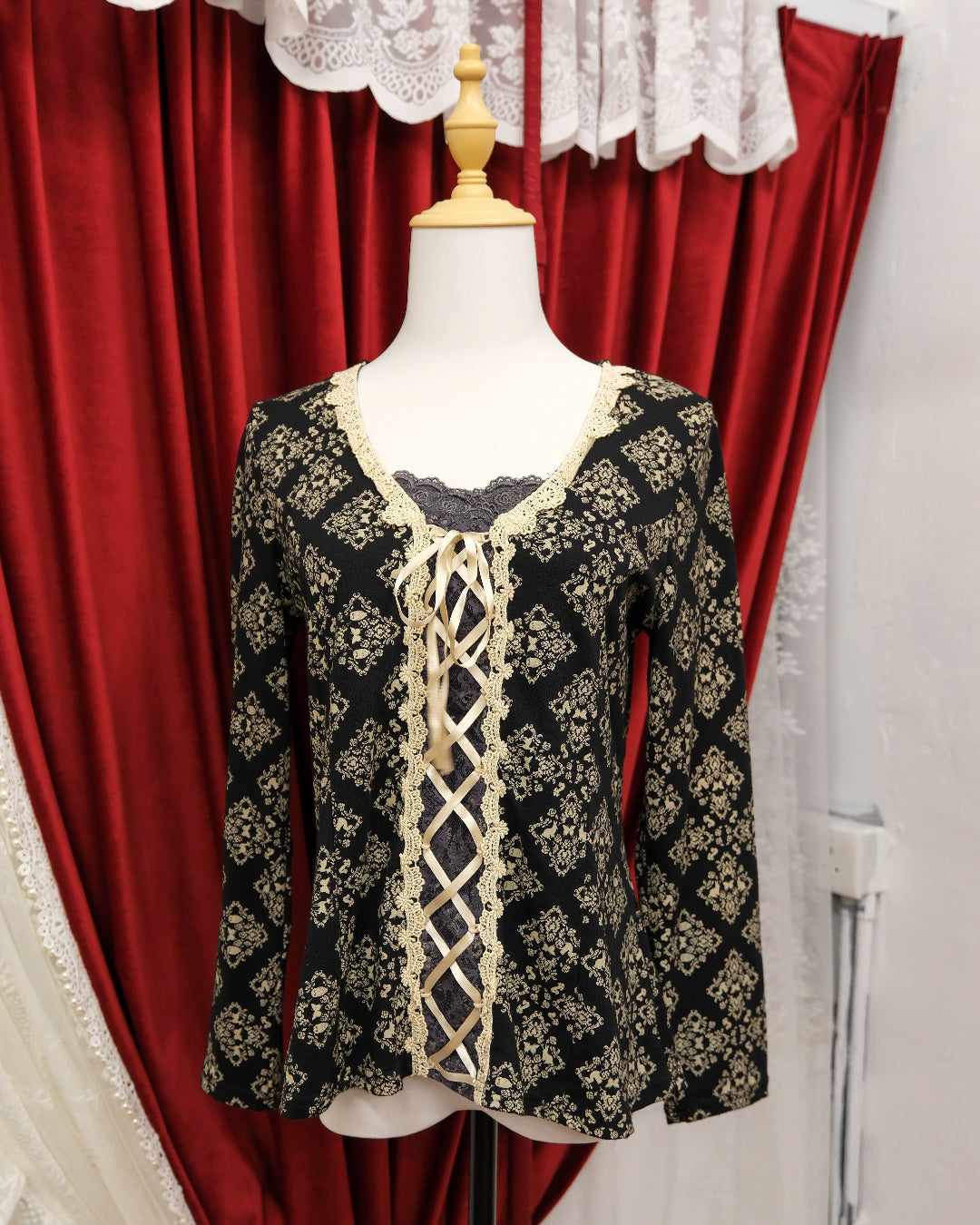 Axes Femme Victorian Ribbon Top