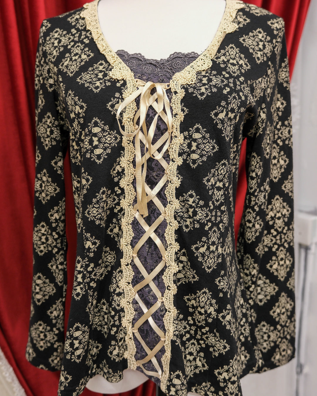 Axes Femme Victorian Ribbon Top