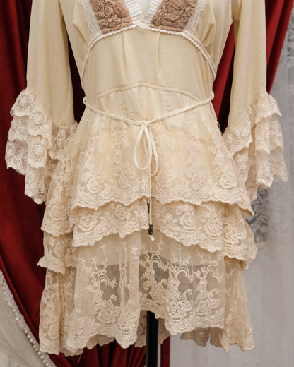 Ozz Angelo Victorian Beige Dress