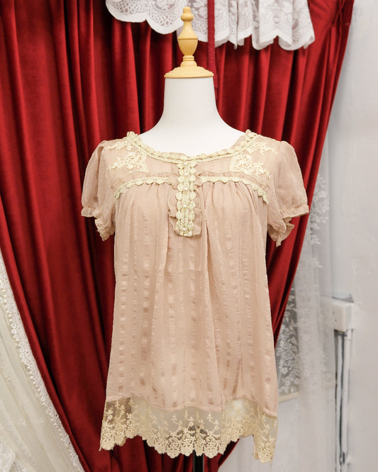 Beige Milk Tea Top