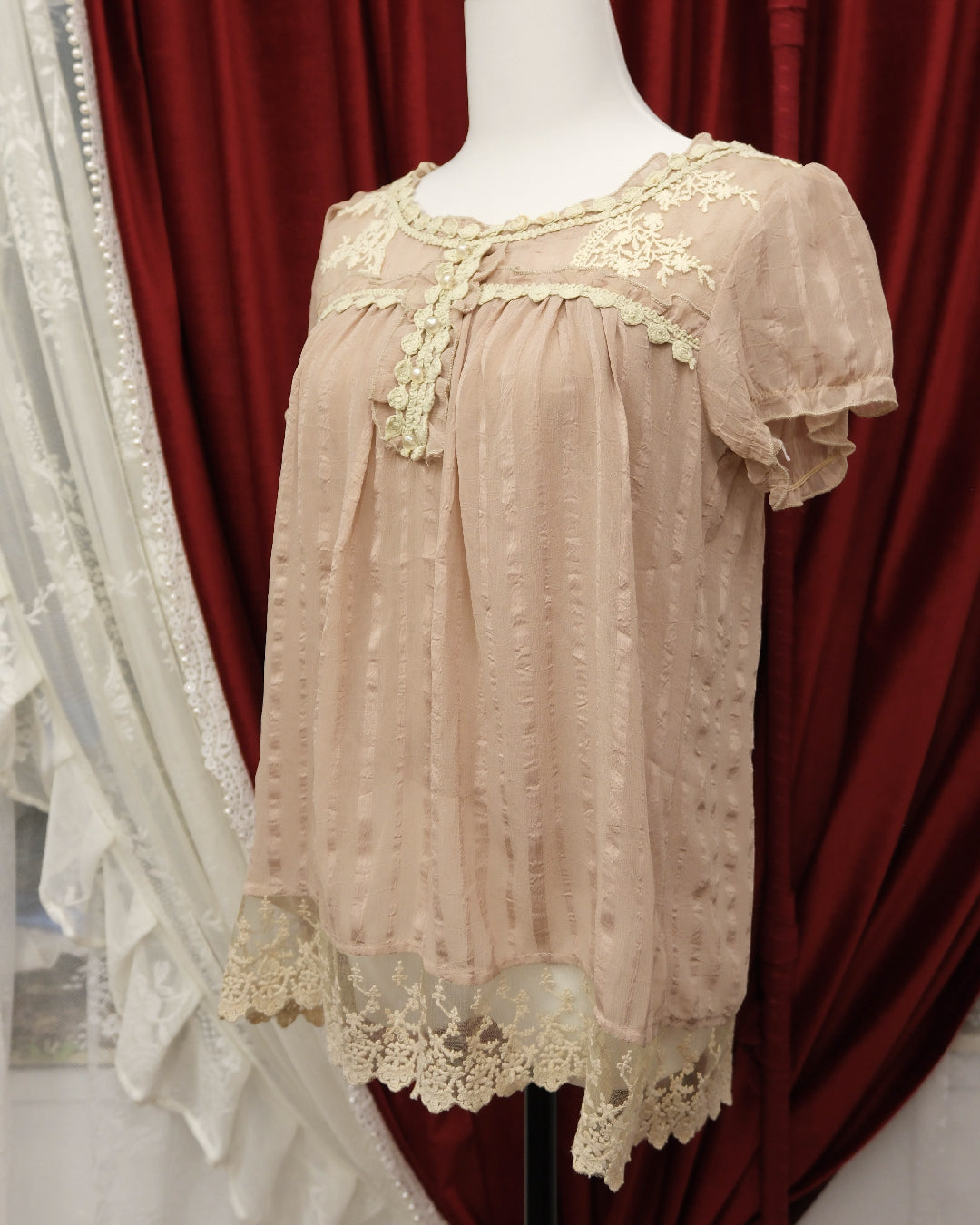 Beige Milk Tea Top