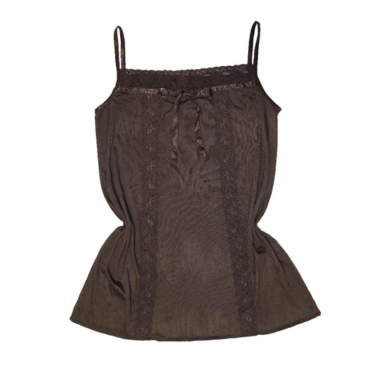 Coffee Lacy Cami