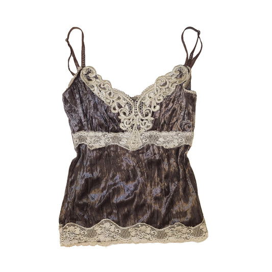 Mocha Lacey Velvet Cami