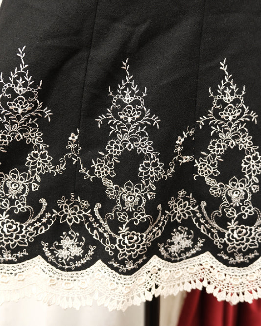 [Japan] L'est Rose Gothic Pattern Skirt