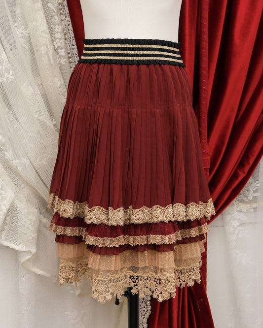 Axes Femme Deep Red Skirt