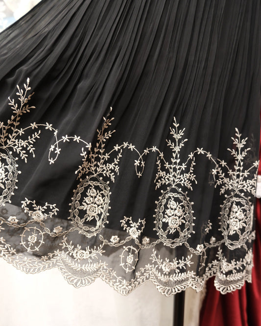 [Korea] Gothic Pattern Midi Skirt