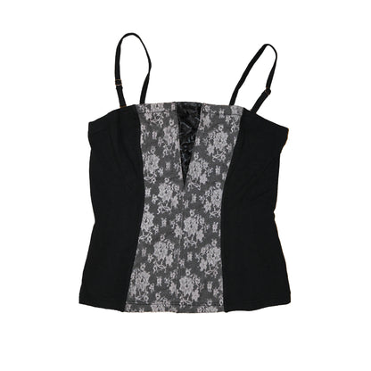 Black x White Lace Cami