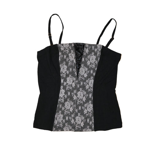 Black x White Lace Cami