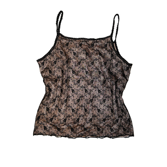 Black Mesh Lace Cami