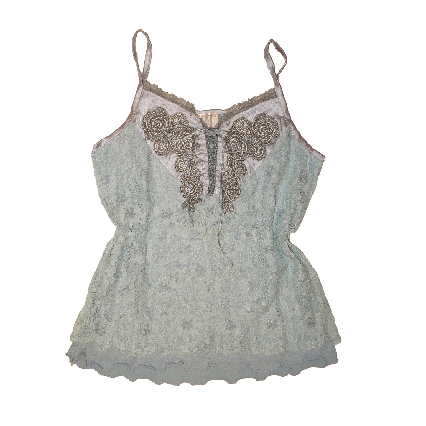 Baby Blue Lacey Ribbon Cami