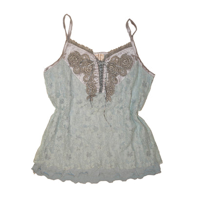 Baby Blue Lacey Ribbon Cami
