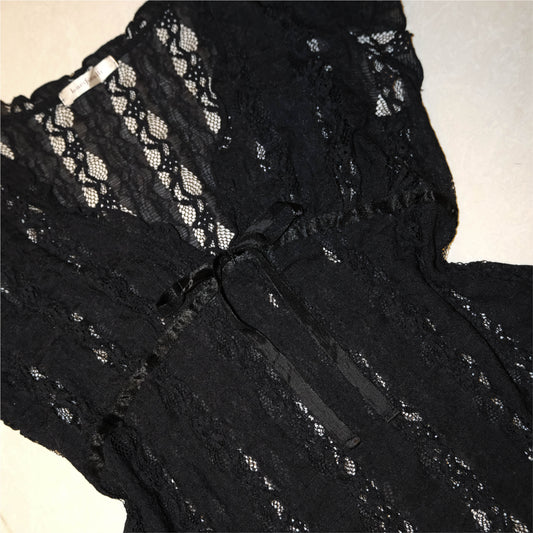 Onyx Lace Top
