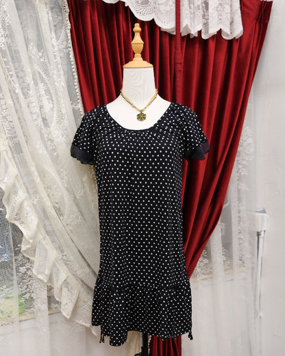 Navy Polka Dots One Piece