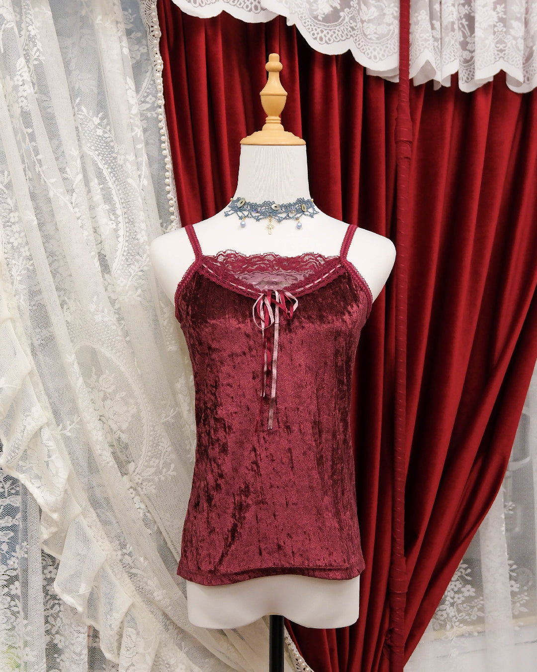 Red Velvet Camisole