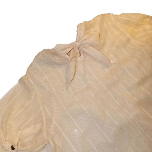 [axes femme] Maiden Creamy Mesh Shirt