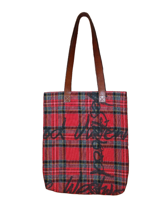 Vivienne Westwood Plaid Tote Bag