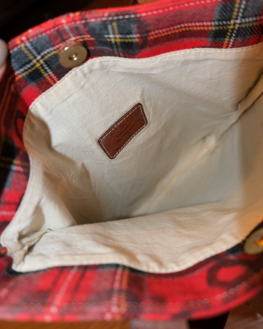 Vivienne Westwood Plaid Tote Bag