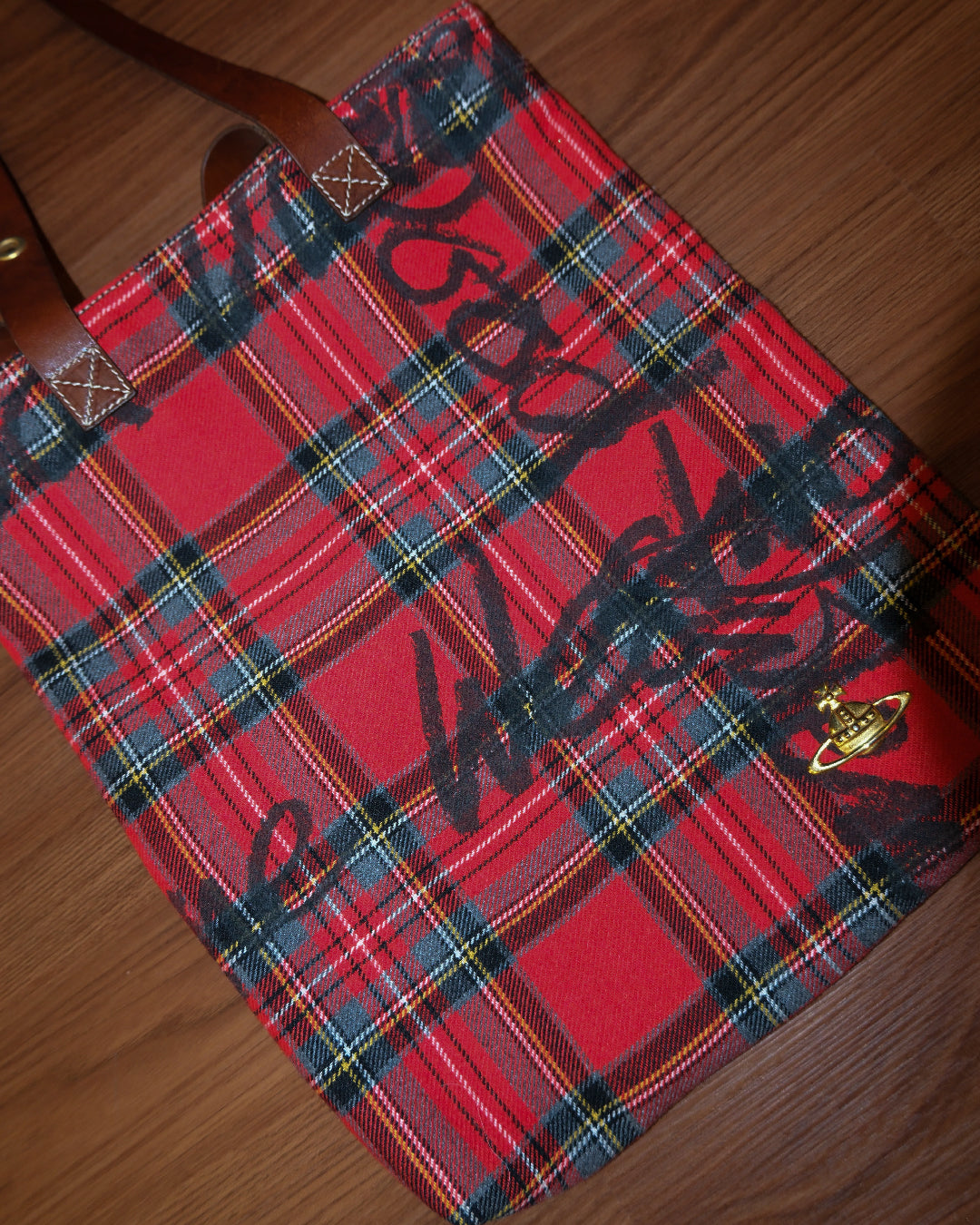 Vivienne Westwood Plaid Tote Bag