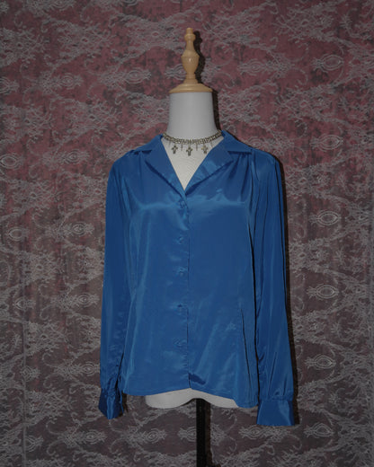 [Hong Kong] Berry Satin Shirt