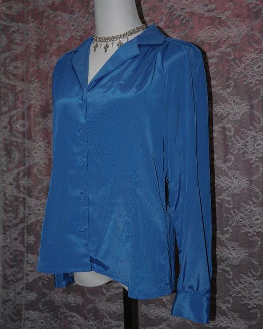 [Hong Kong] Berry Satin Shirt