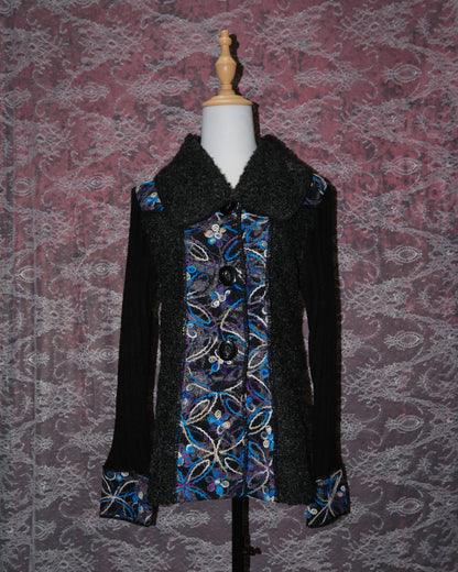 Mohair Wool Artsy Embroidered Cardigan