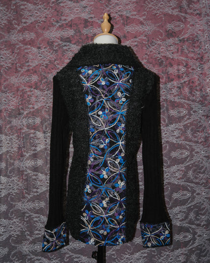 Mohair Wool Artsy Embroidered Cardigan