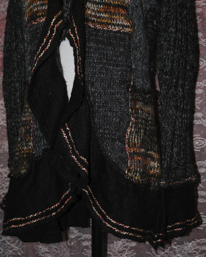 Forla Paris Dark Ruffle Cardigan