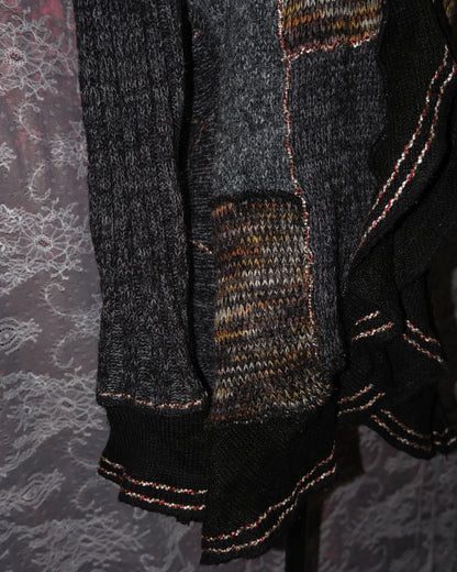 Forla Paris Dark Ruffle Cardigan